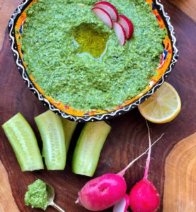 Sara´s Organic Food recipes, fresh radish pesto